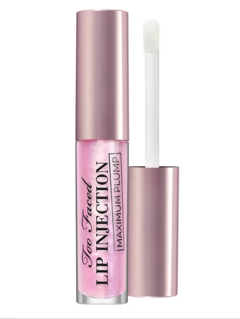 Too Faced Lip Injection Maximum Plump Lip Gloss - Shimmery Light Pink $18 NWT